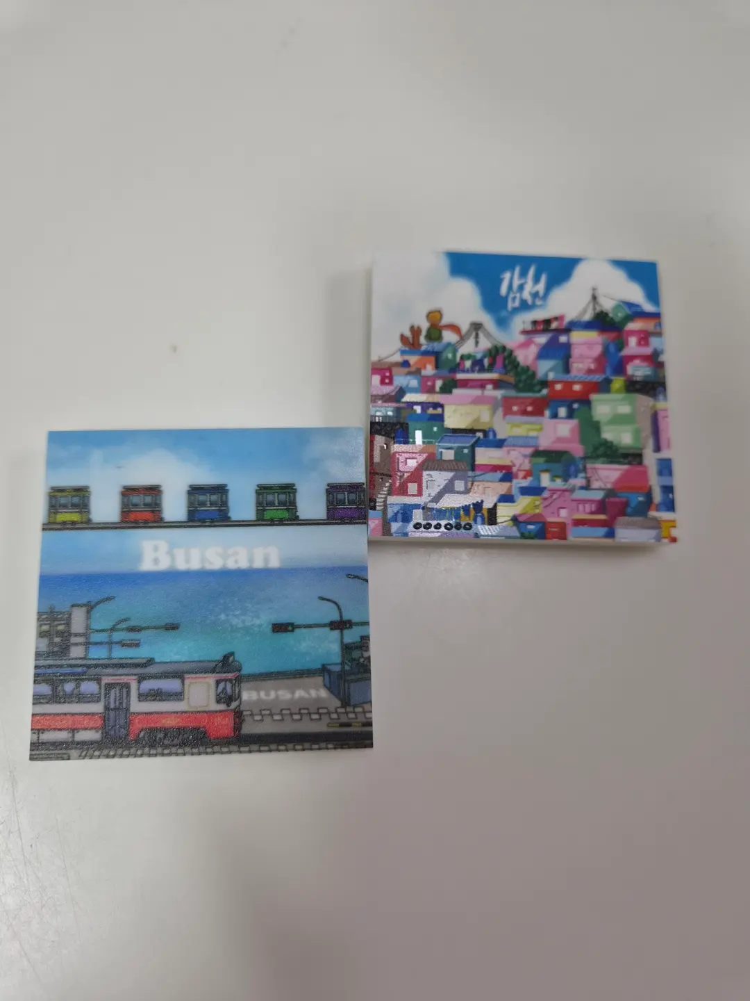 Handmade magnets and postcards