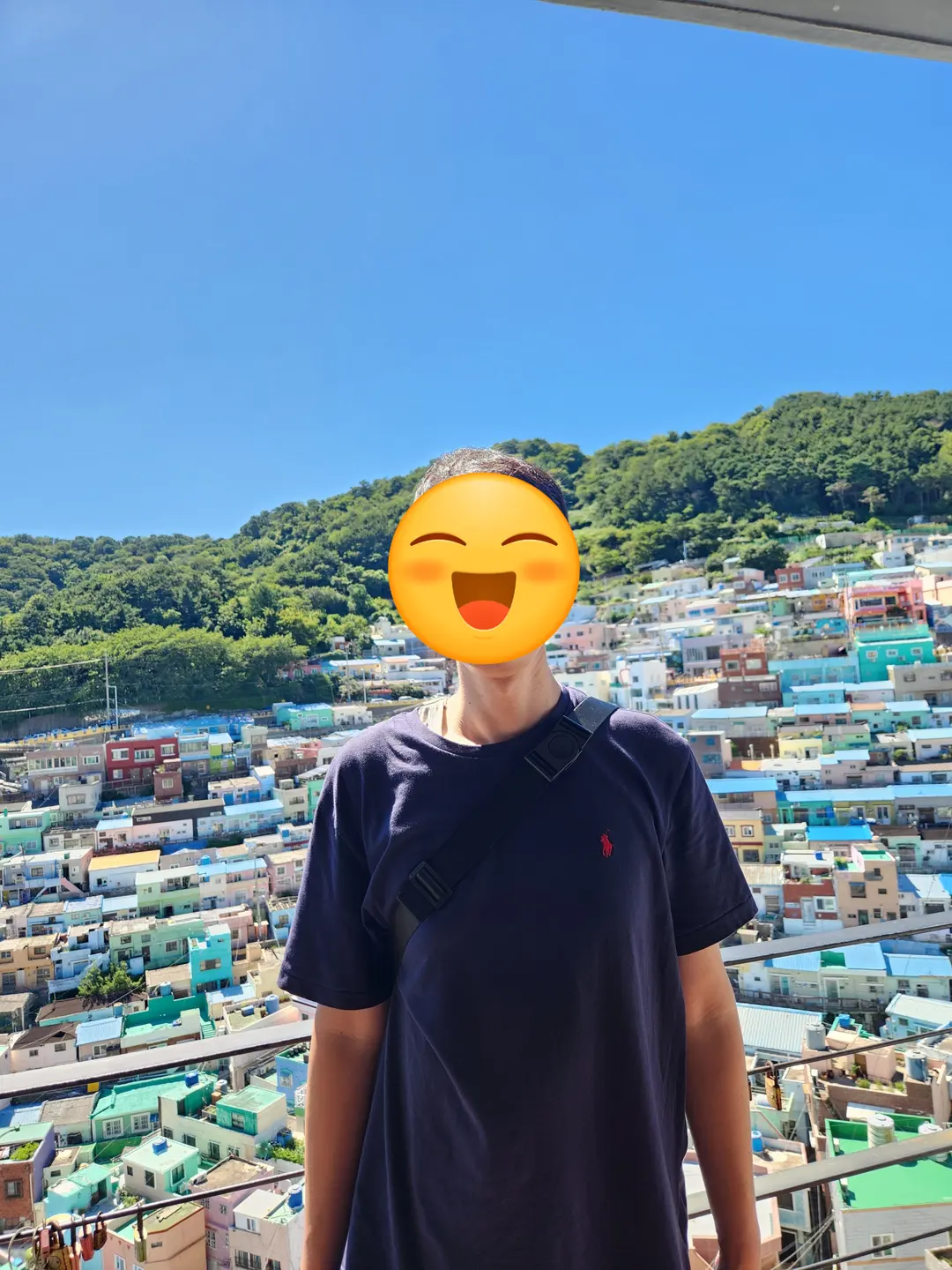 View of Gamcheon Culture Village from Cafe Avant-garde terrace