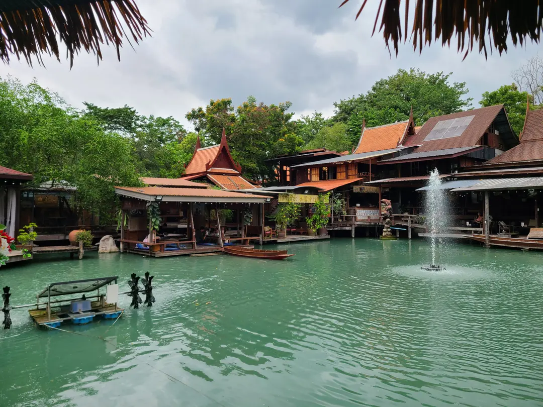 Lotus pond at Ayutthaya Retreat