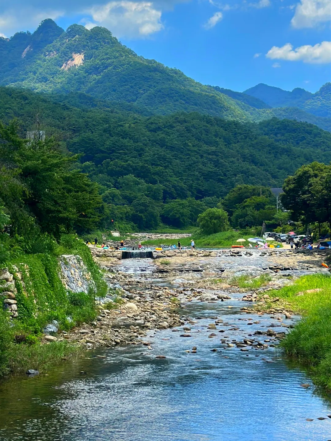 Sparkling clear water flowing through Woraksan National Park
