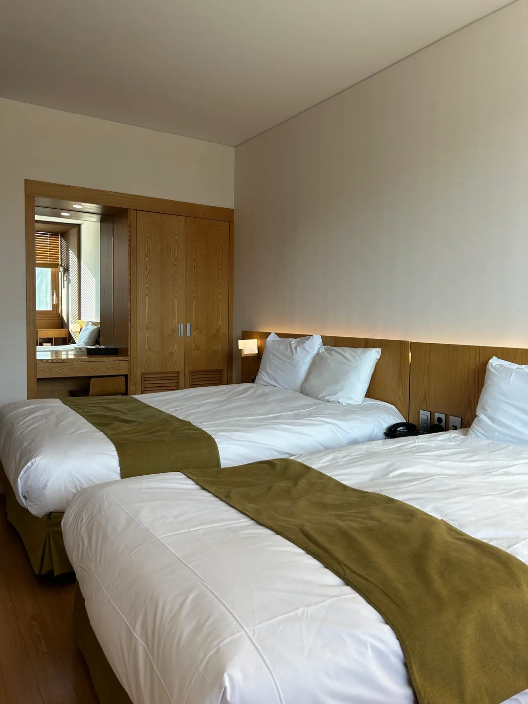 Comfortable Beds at Deokgu Hot Spring Hotel