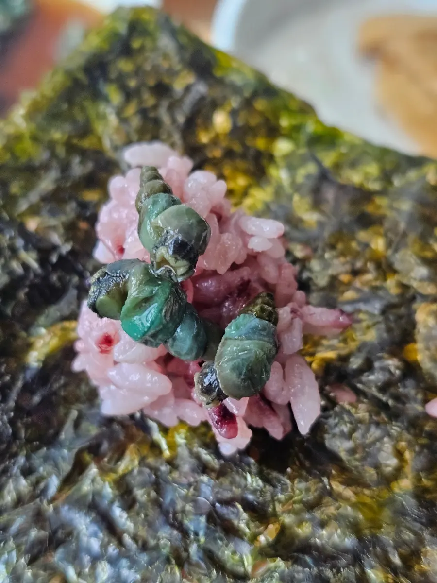 扁蝸牛麵疙瘩半湯特寫