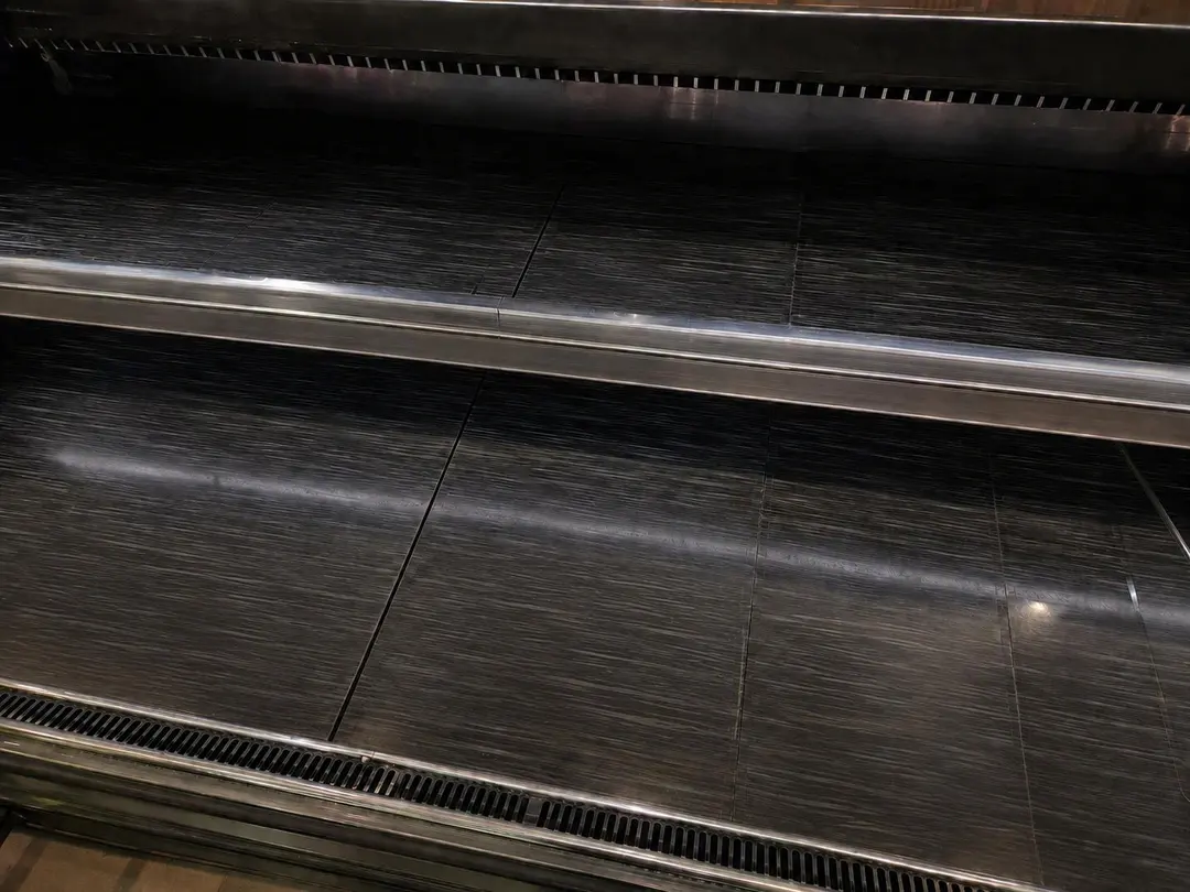 Empty sushi display