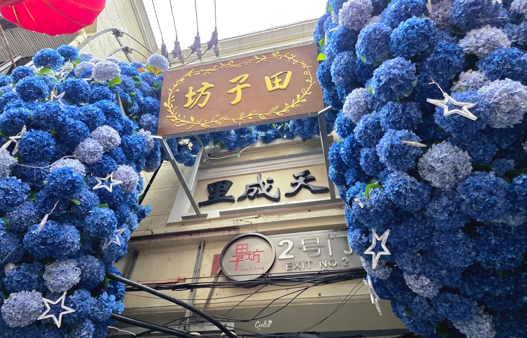 Charming alleyway in Tianzifang