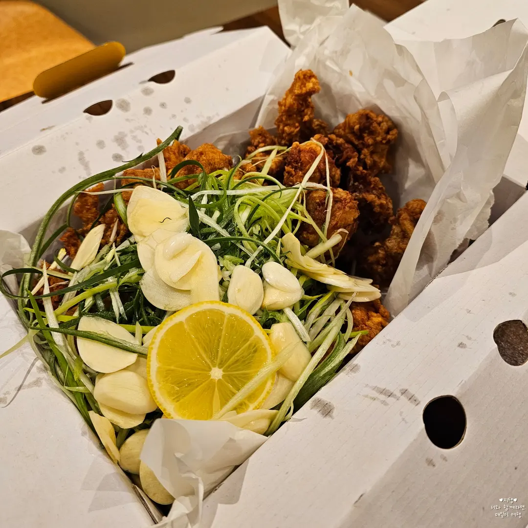 รีวิวไก่ทอดต้นหอมเกาหลี