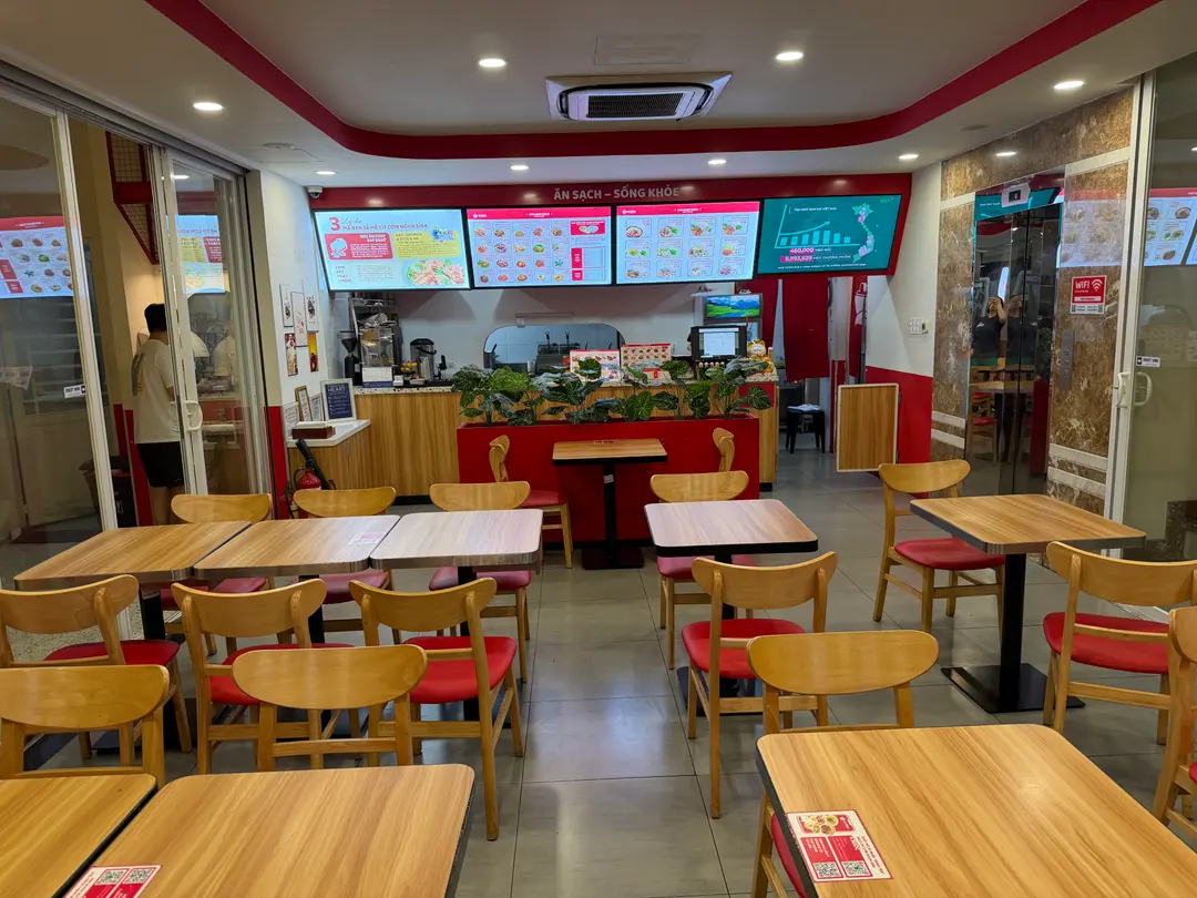 Quiet dining area