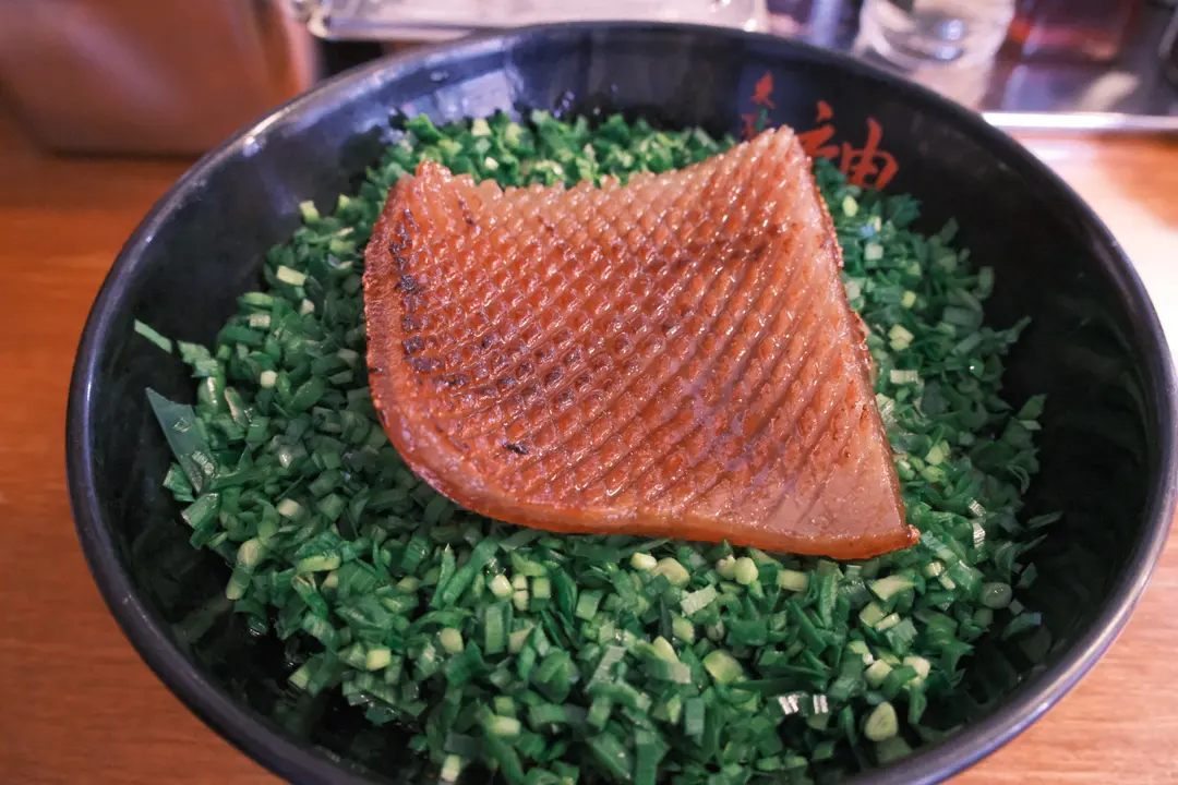 Pork Peel Abura Soba presentation