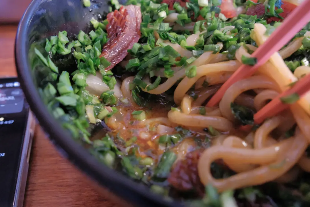Mixing the Abura Soba