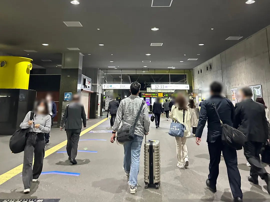 從梅小路京都西站前往飯店的路上