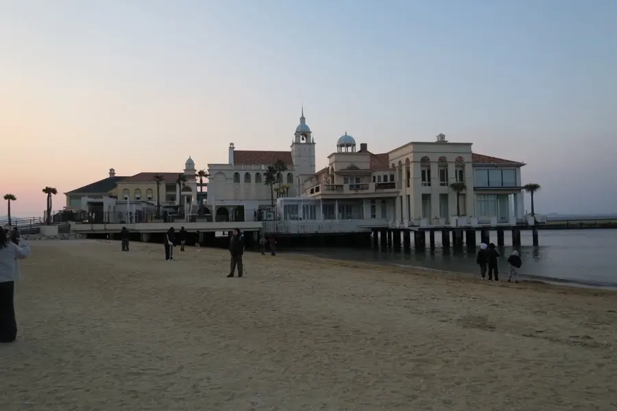 Marizon European-style building on the water