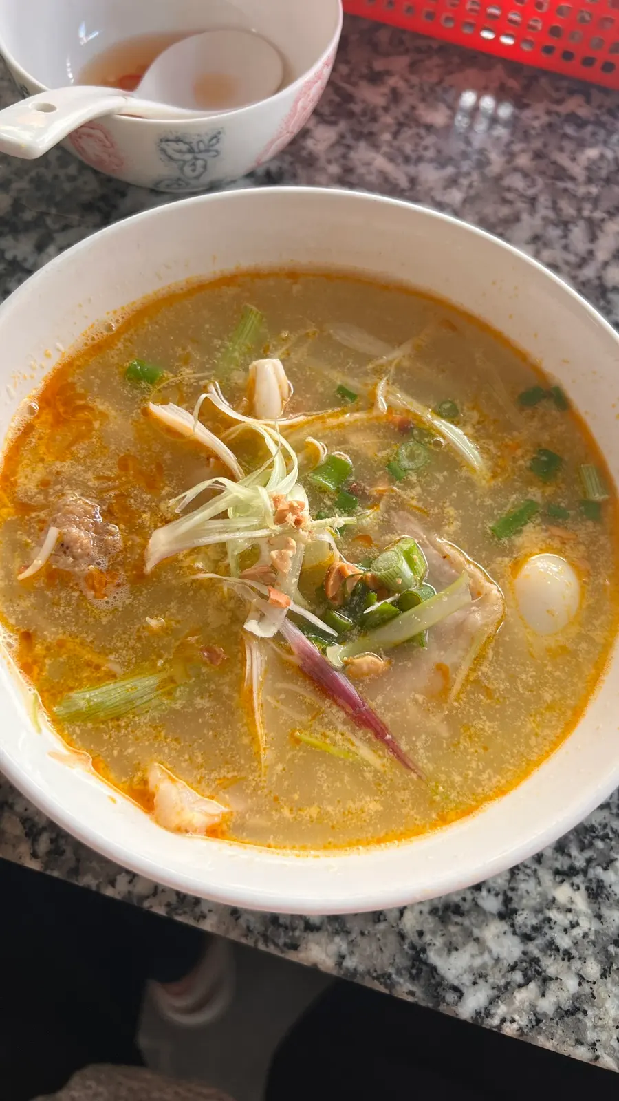 Broth close up