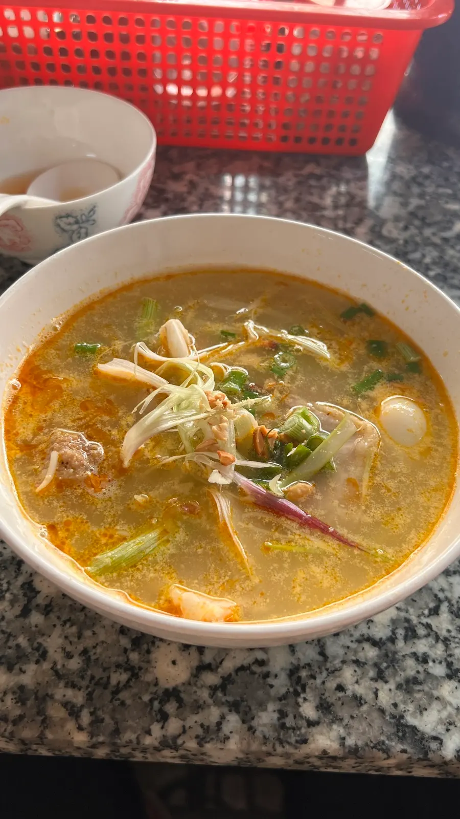 Empty bowl of noodles