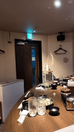 とんかつ16の店内の様子