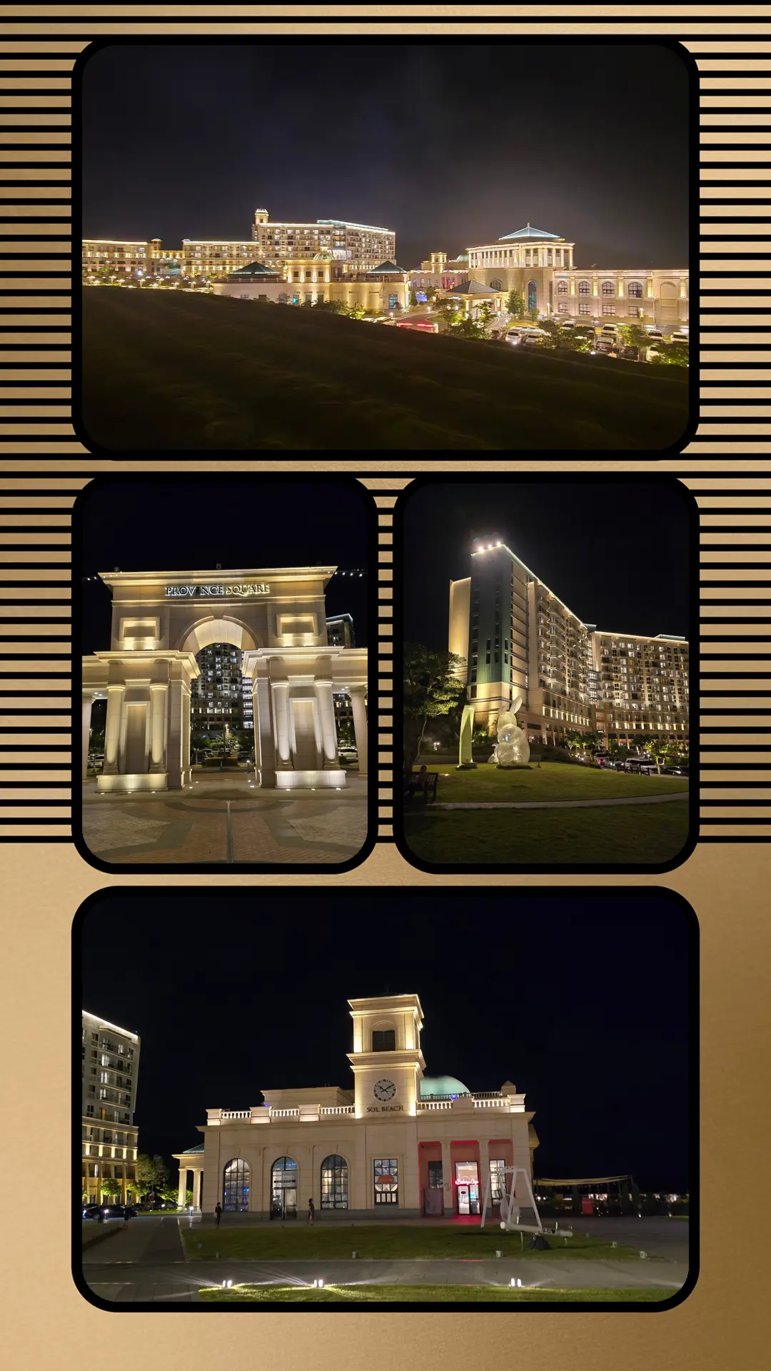 วิวกลางคืน Sol Beach Jindo