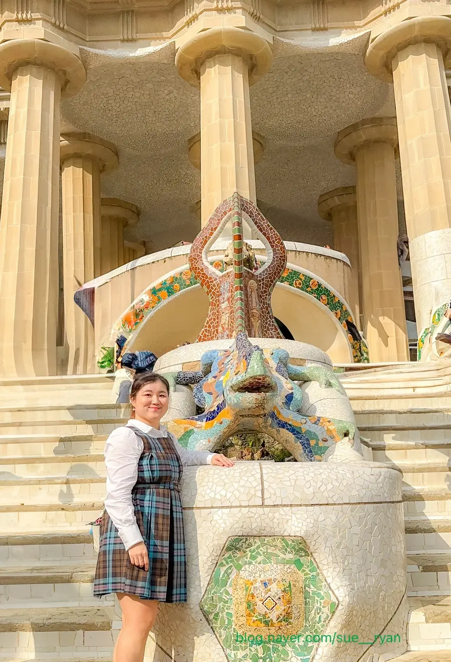 グエル公園のトカゲの噴水