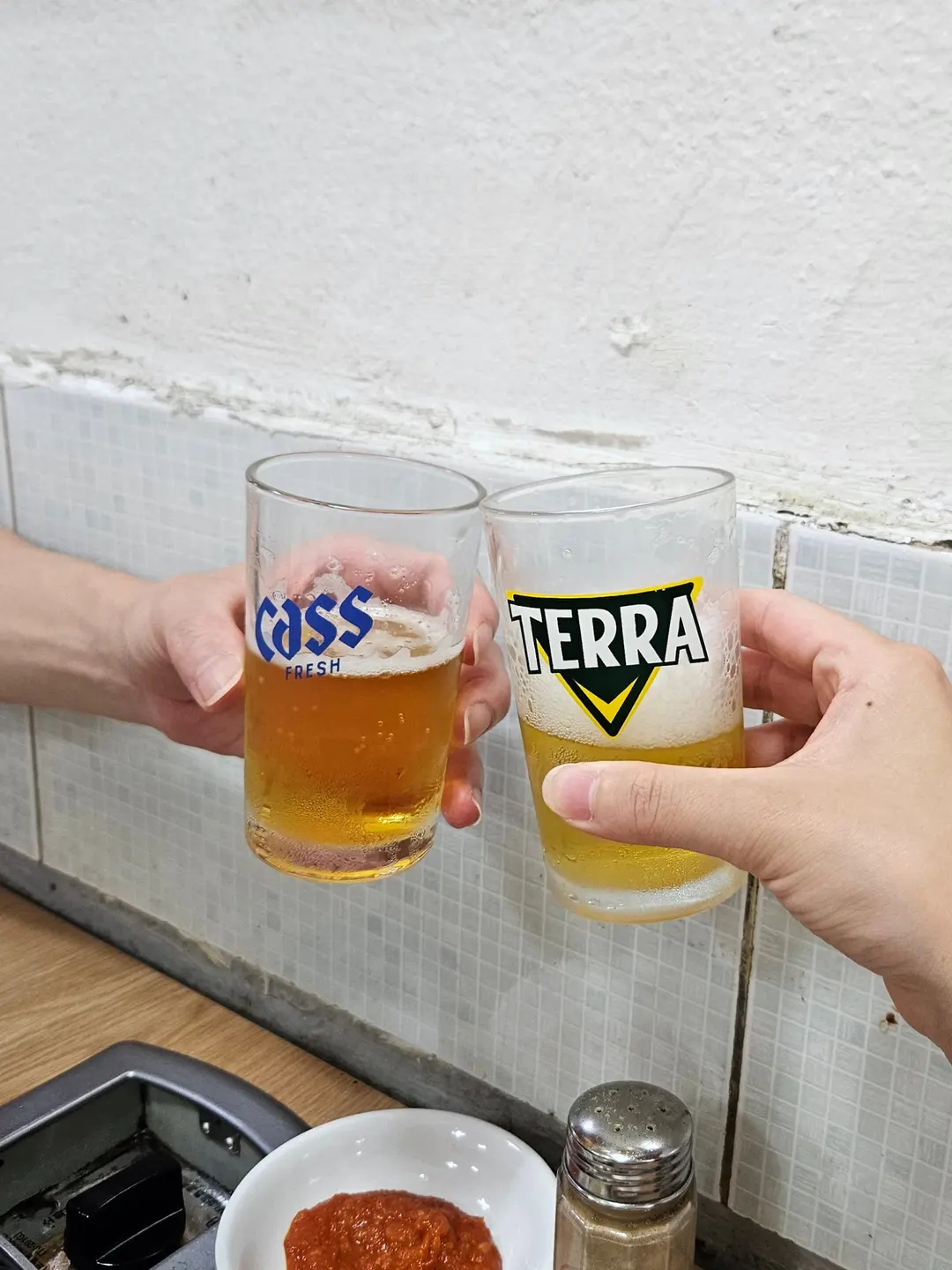 ビールと料理