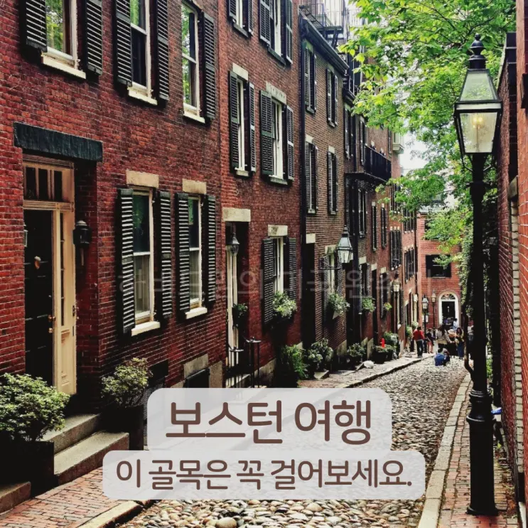 보스턴 가볼만한곳 비콘힐 여행 코스, 에이콘 스트리트부터 감성 가득한 서점 카페까지