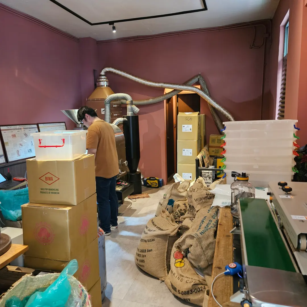 เครื่องคั่วกาแฟใน The Cafeist