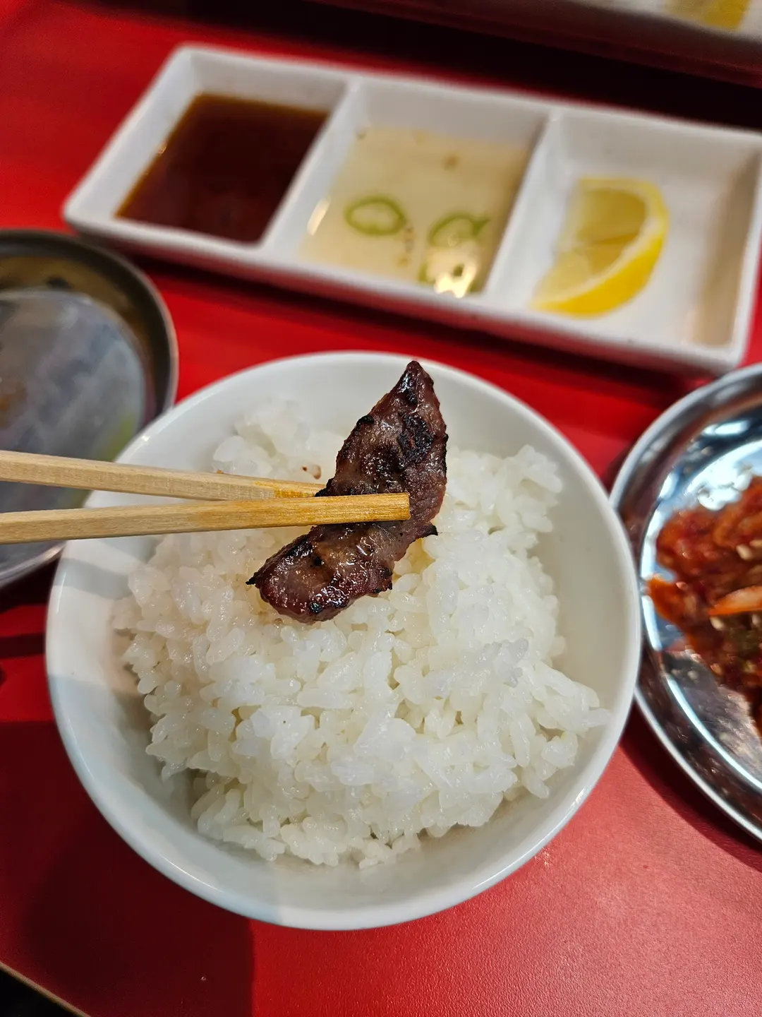 코스에 포함된 밥