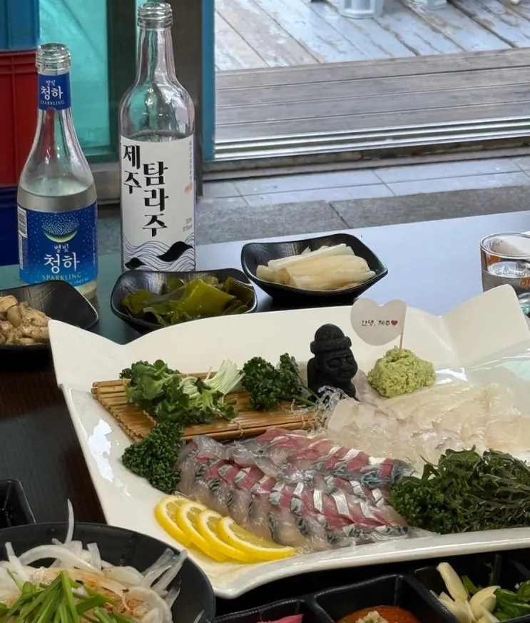 제주 | 제주공항 근처 고등어회 맛집 이호테우 알작지 횟집 사랑애
