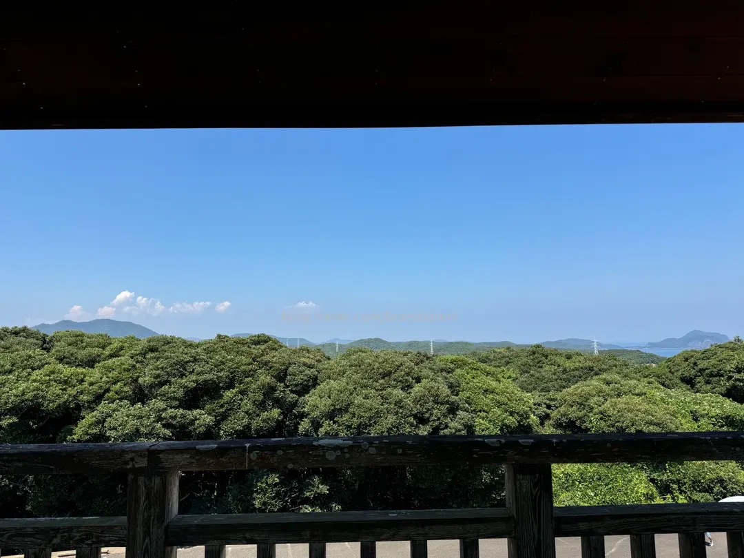 Panoramic view from Eboshitake Observatory