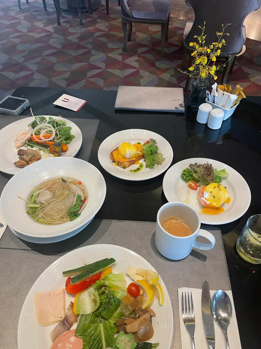豪華な朝食