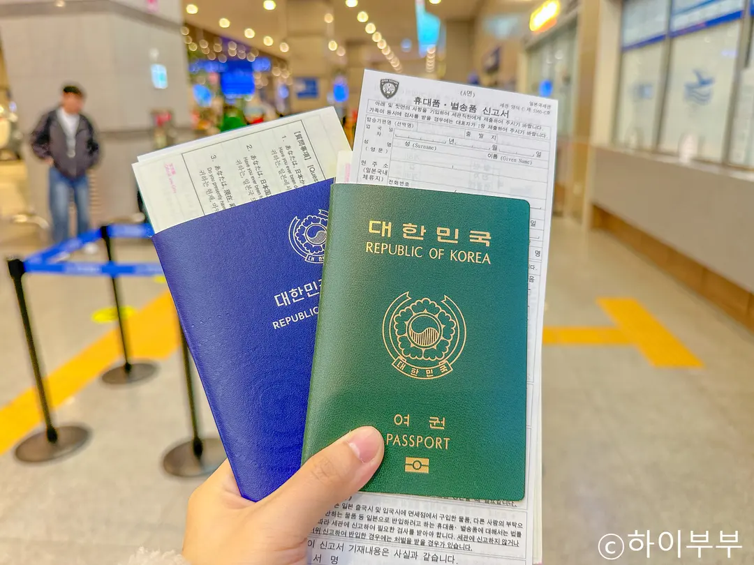 Tsushima immigration and customs forms