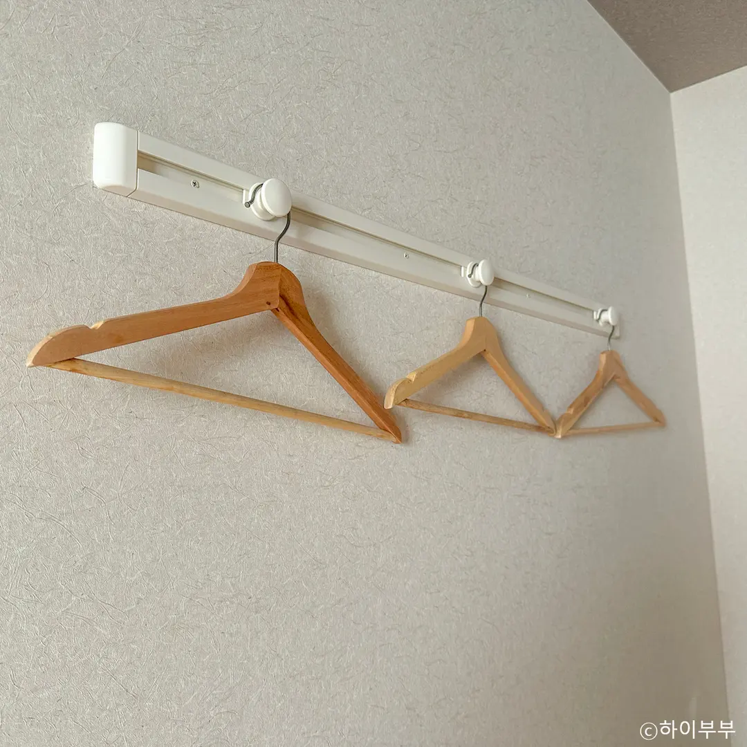 Wall-mounted hangers for clothes