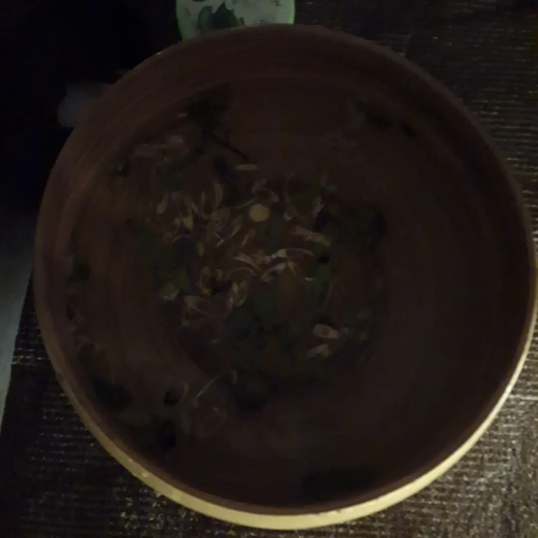 Foot soak with tea leaves at Benaza Foot Spa
