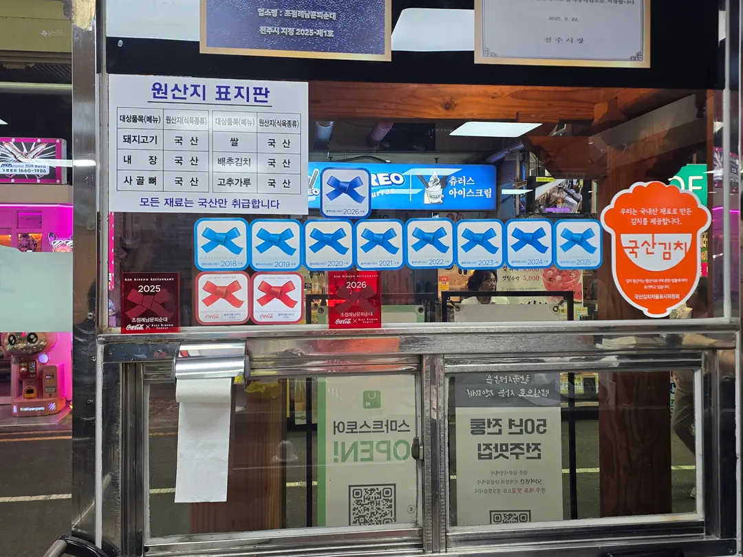 ป้าย Blue Ribbon