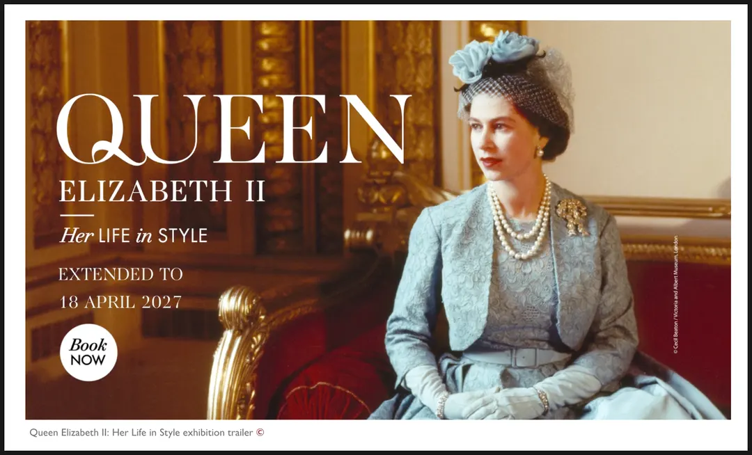 Queen Elizabeth II: Her Life in Style exhibition trailer Copyright: Royal Collection Enterprises Limited©