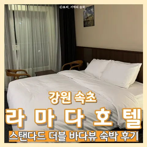 [강원 속초] 라마다ホテル | スタンダードダブルオーシャンビュー 自腹宿泊レビュー 大浦港近くの日の出・ご来光におすすめの宿泊施設