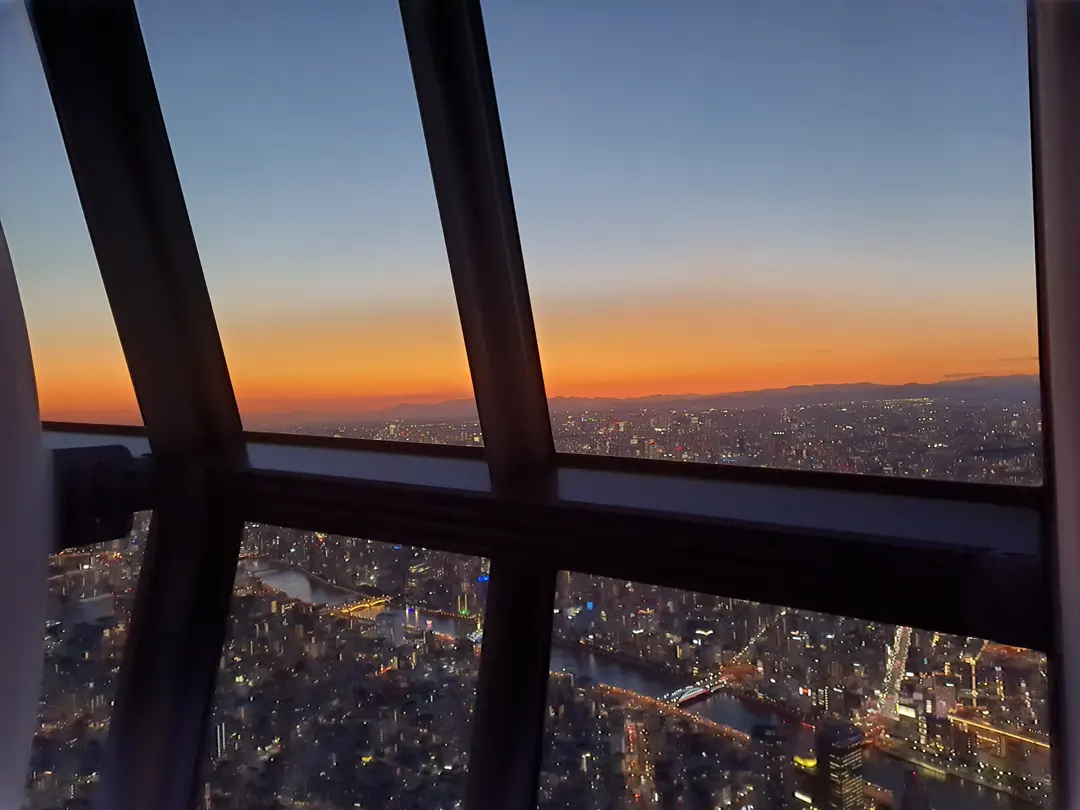 東京晴空塔黃昏景色