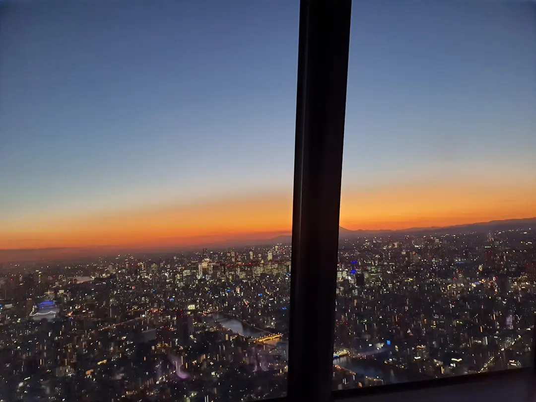 東京晴空塔夜景全貌