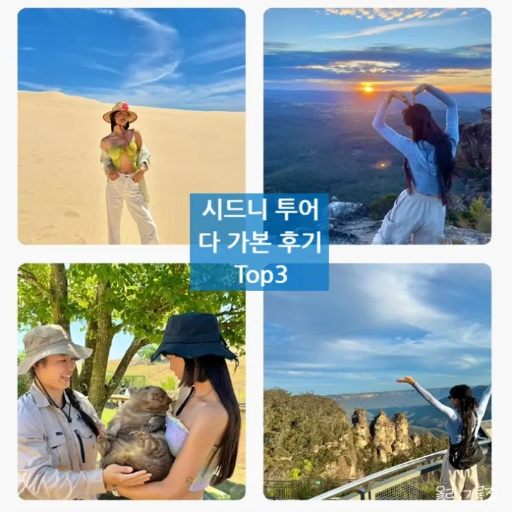 호주 시드니 투어 종류 추천 TOP3 안 가면 손해!