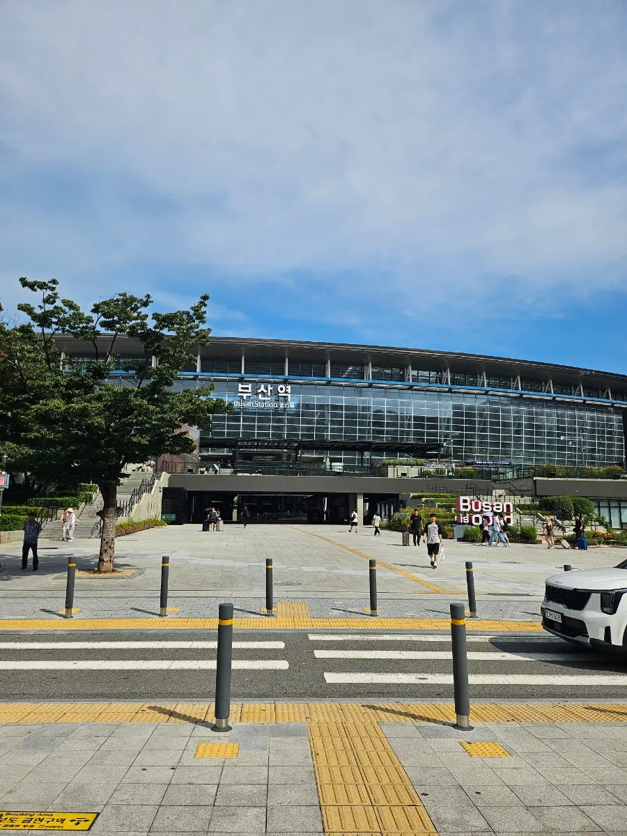 Arrived at Busan Station after SRT transfer at Cheonan-Asan Station