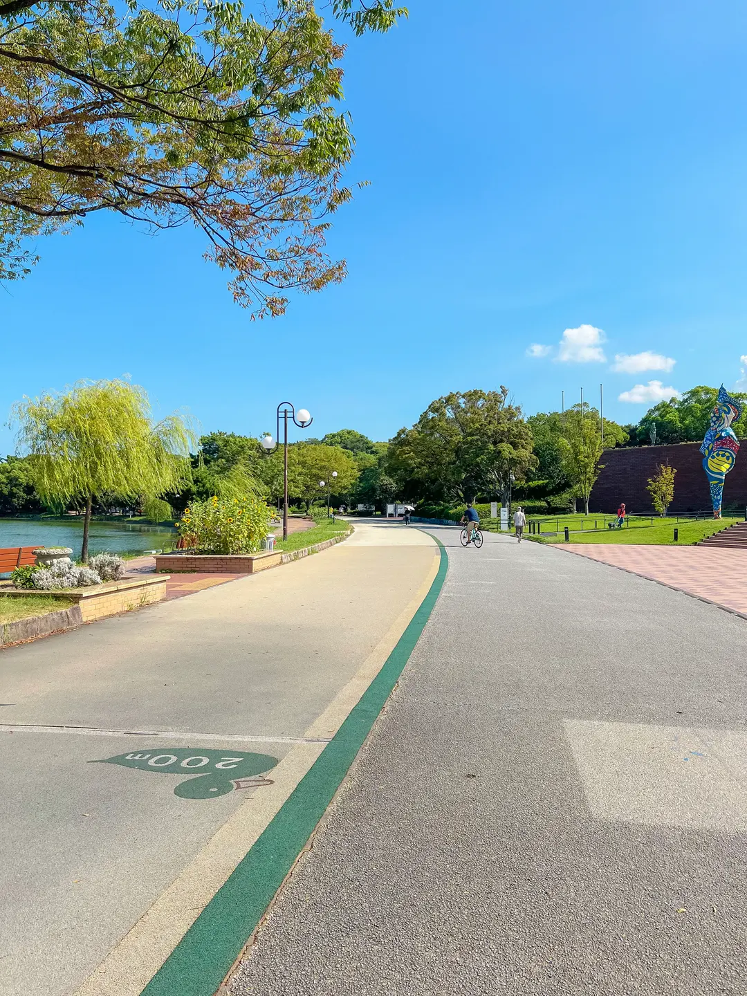 大濠公園の広々とした景色
