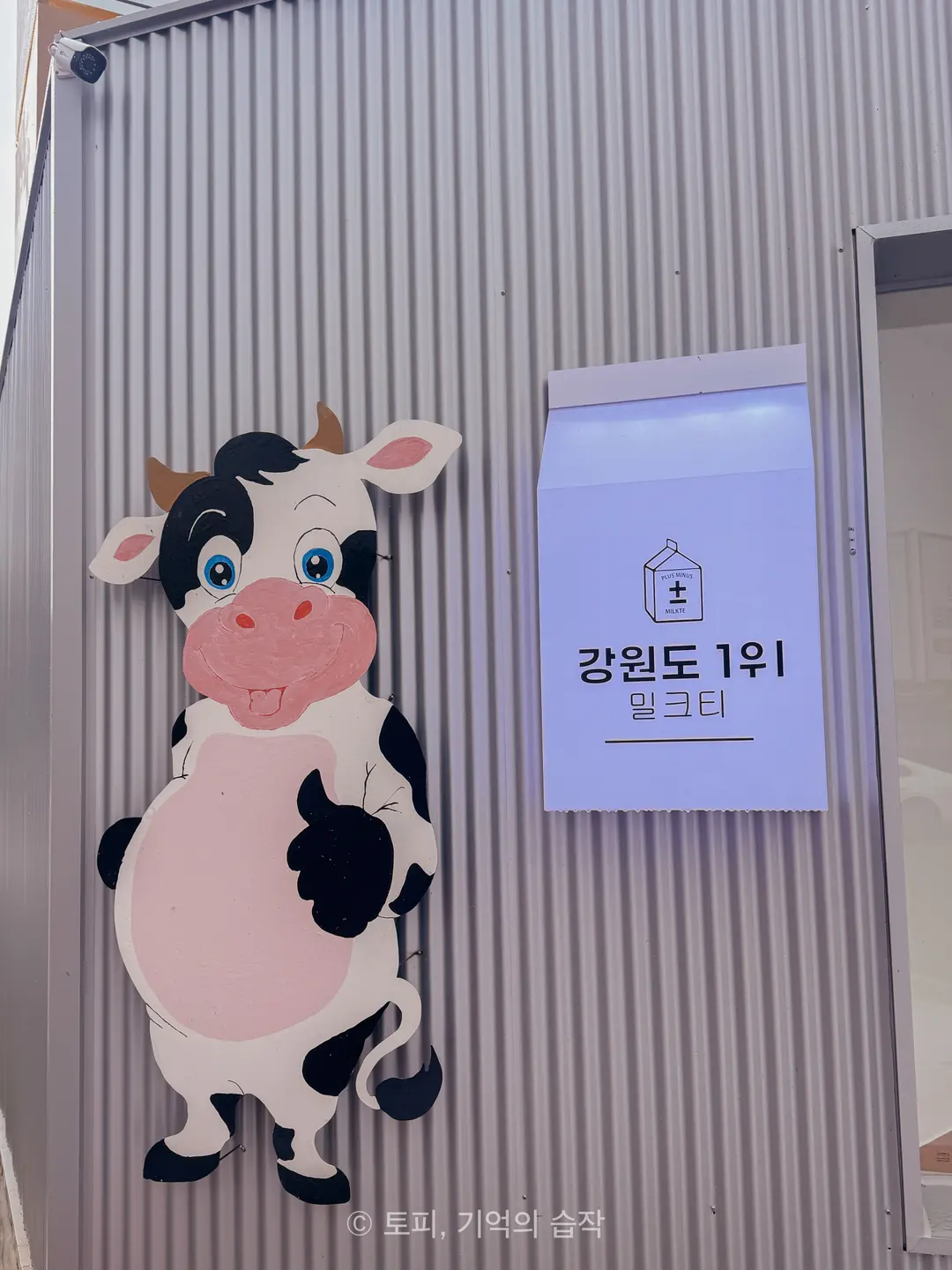 洪川プラスマイナス カフェのアイスアメリカーノとミルクティー