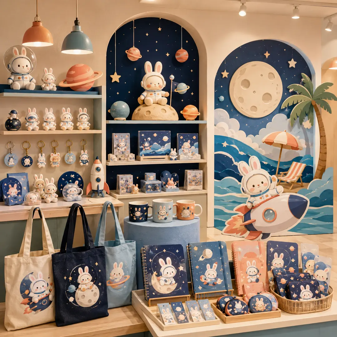 宇宙炒年糕快閃店周邊商品