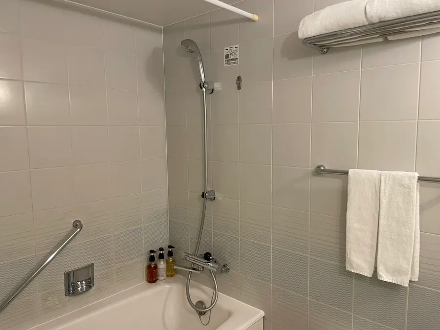 Bathroom sink and mirror