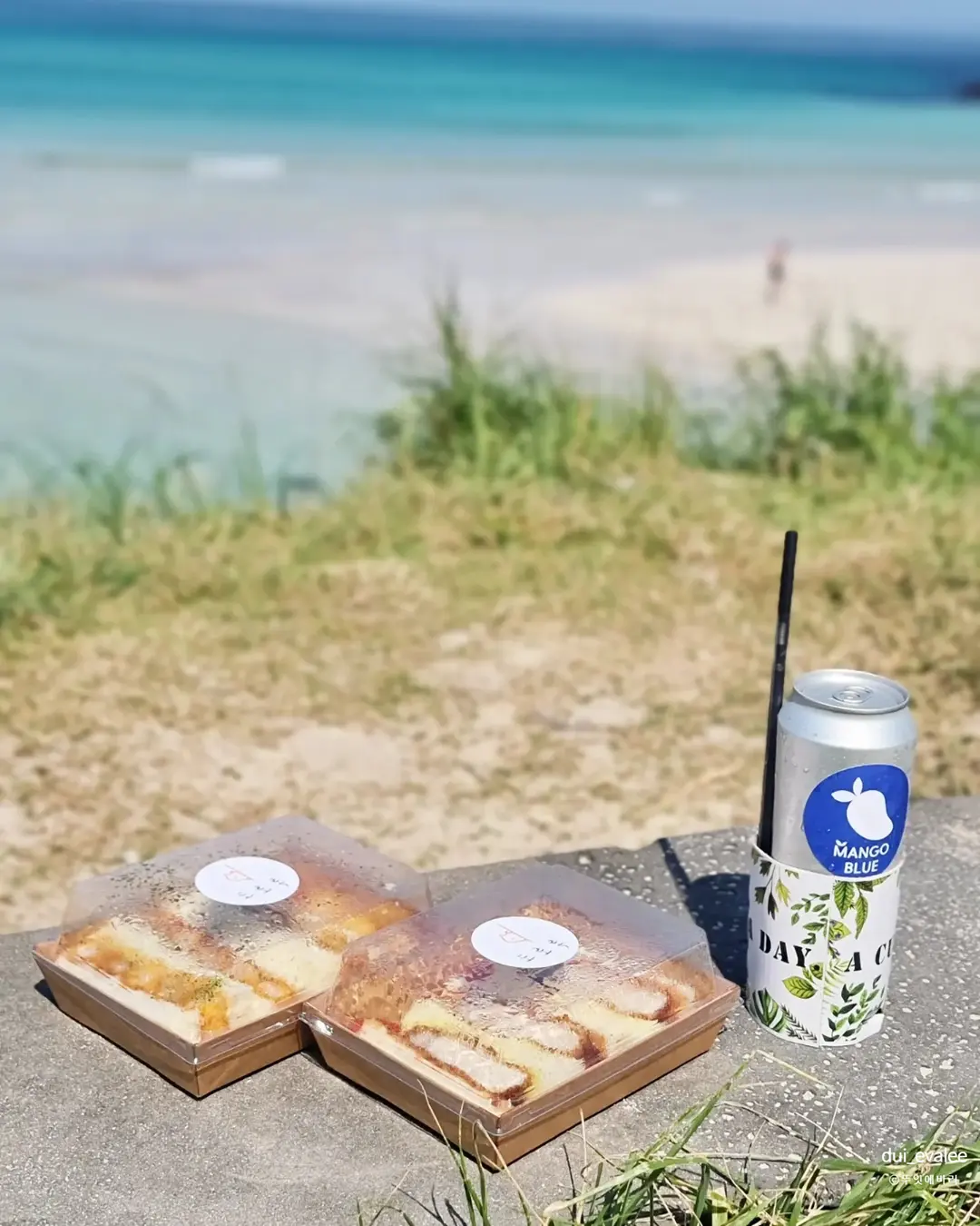 外帶到海邊喝