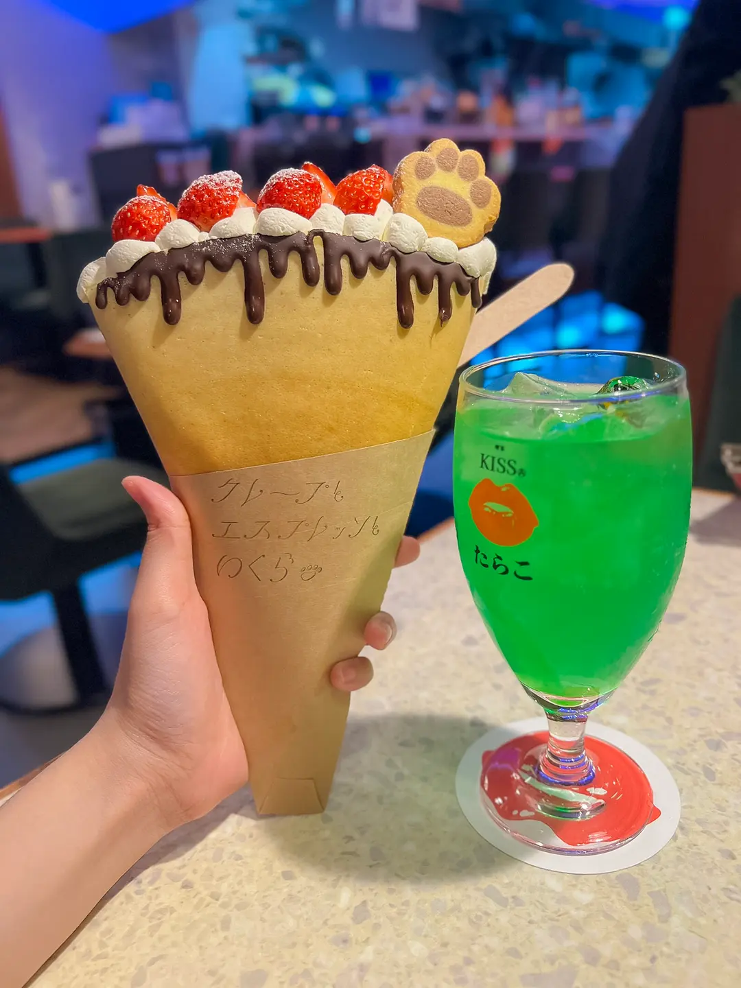 クレープとエスプレッソといくら 草莓巧克力可麗餅內餡