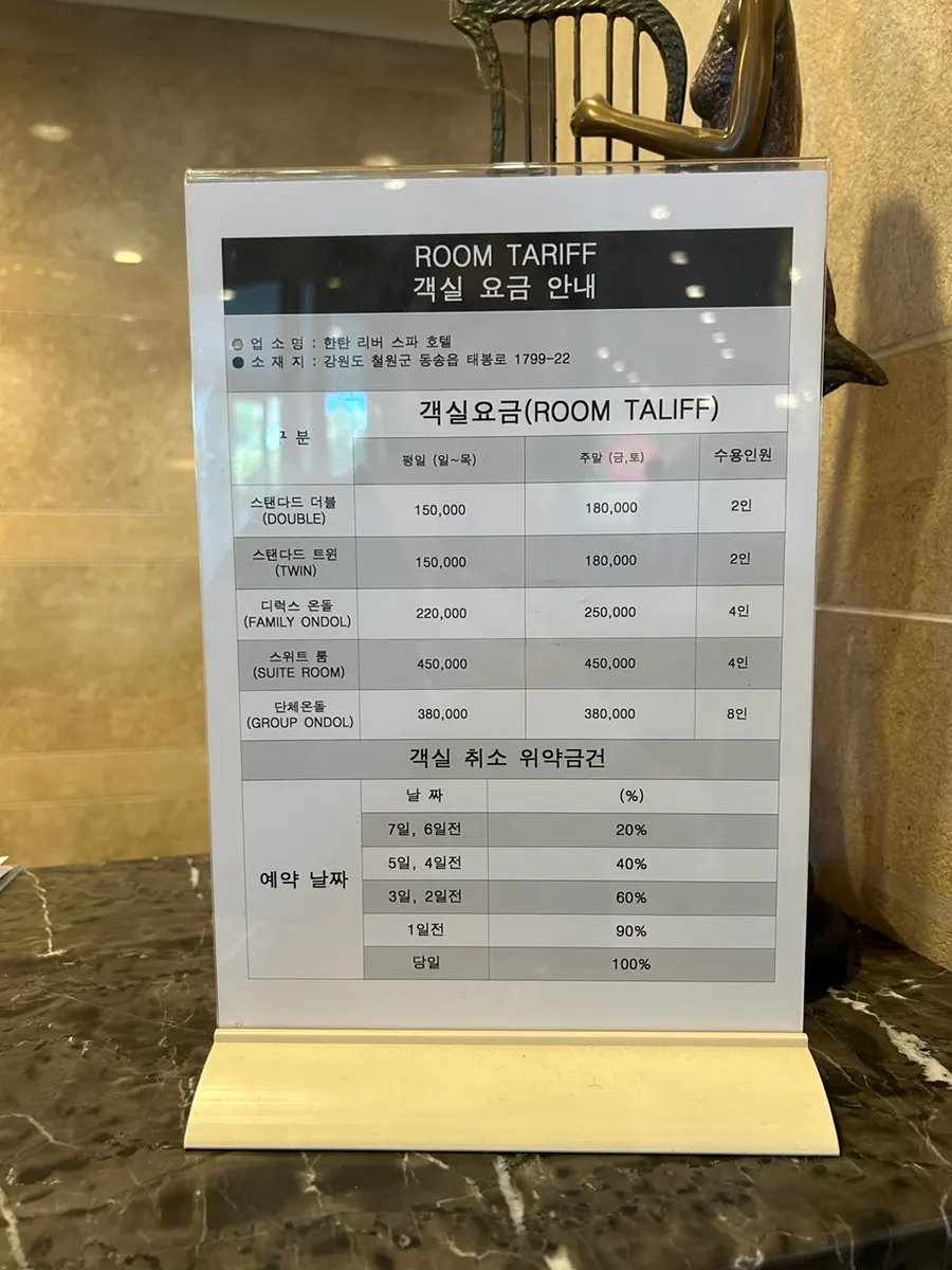 Hantan River Spa Hotel Room Rates