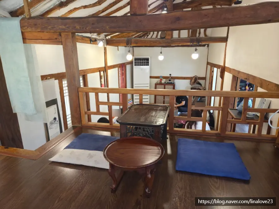 Inside Lucia's Garden Cafe Attic in Gongju