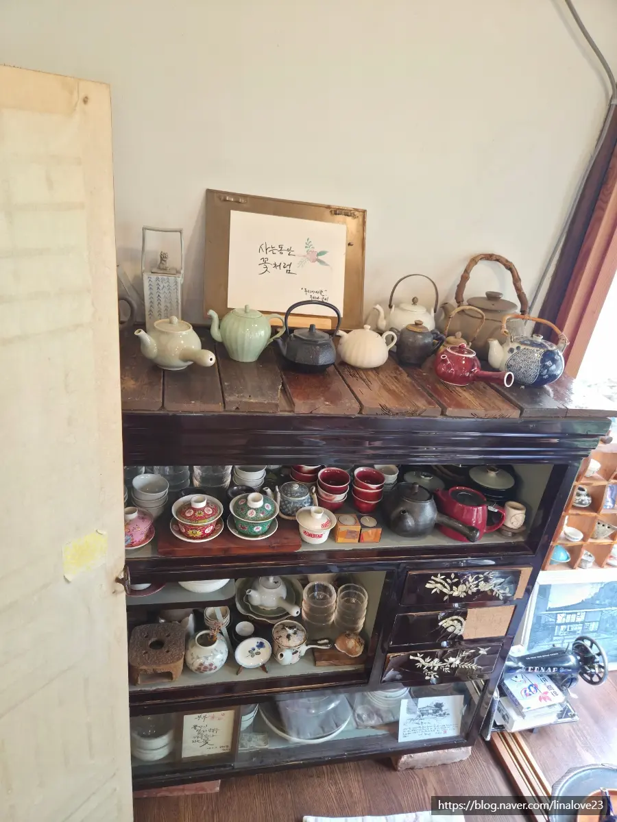 Tea Wares at Lucia's Garden Cafe in Gongju