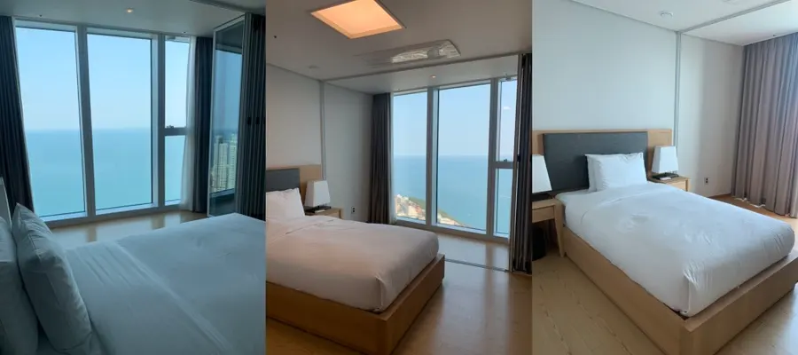 Bedroom in Ocean Junior Suite