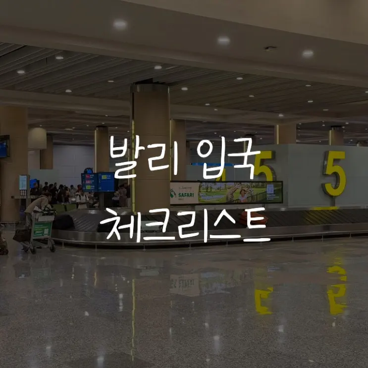 [인도네시아/발리]입국 체크리스트::전자도착비자·올인도네시아 한번에 정리