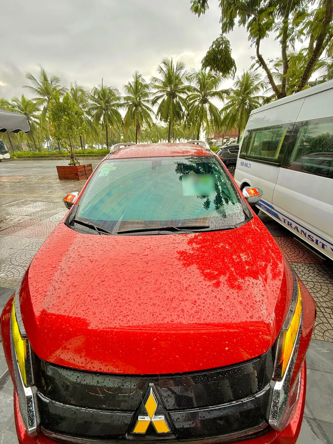 The Red Car that made our Ba Na Hills trip super comfortable!