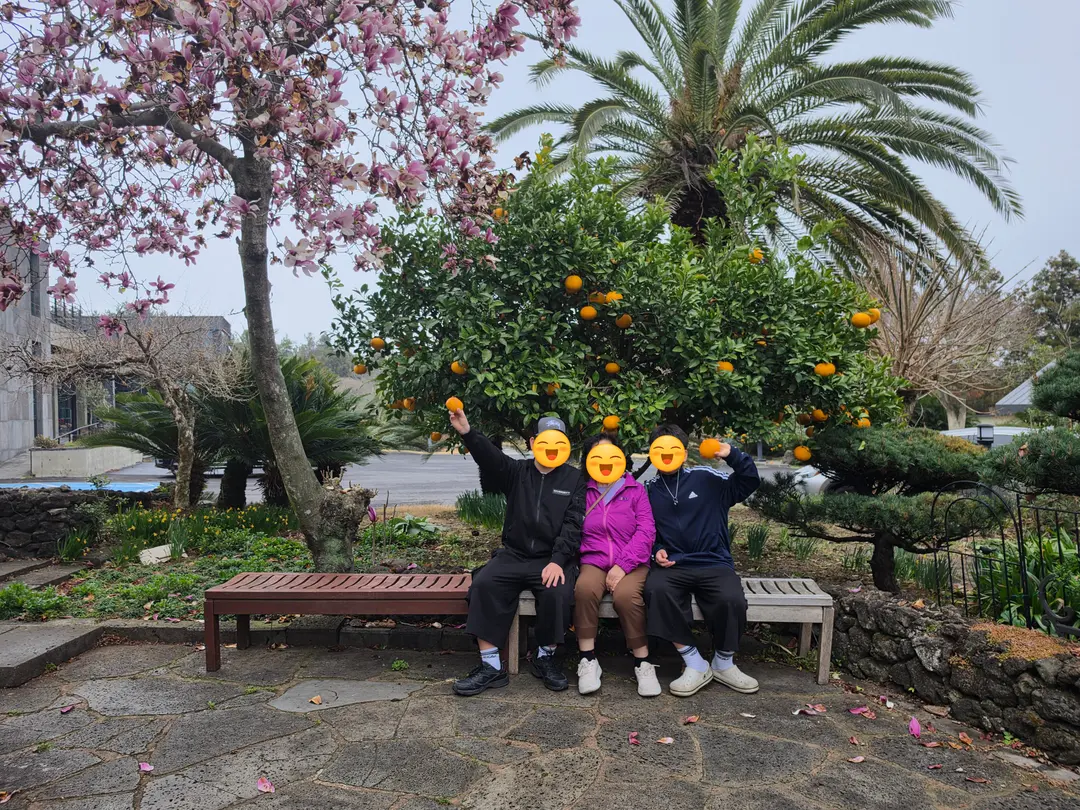 할머니와 가족사진