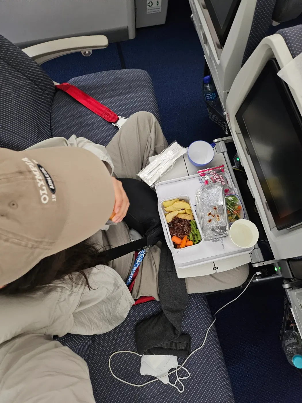 MIAT Airlines OM310 Lie-Flat Economy Mongolian Airlines Beef In-Flight Meal (Incheon Flight)